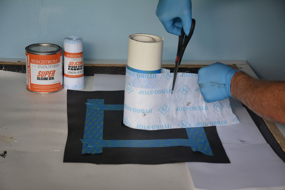 Measure and cut to size the polyester fleece 