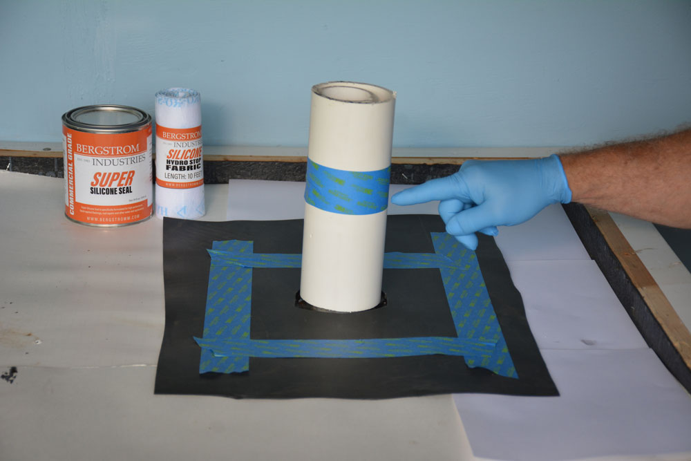 Super Silicone Seal for vent flashing