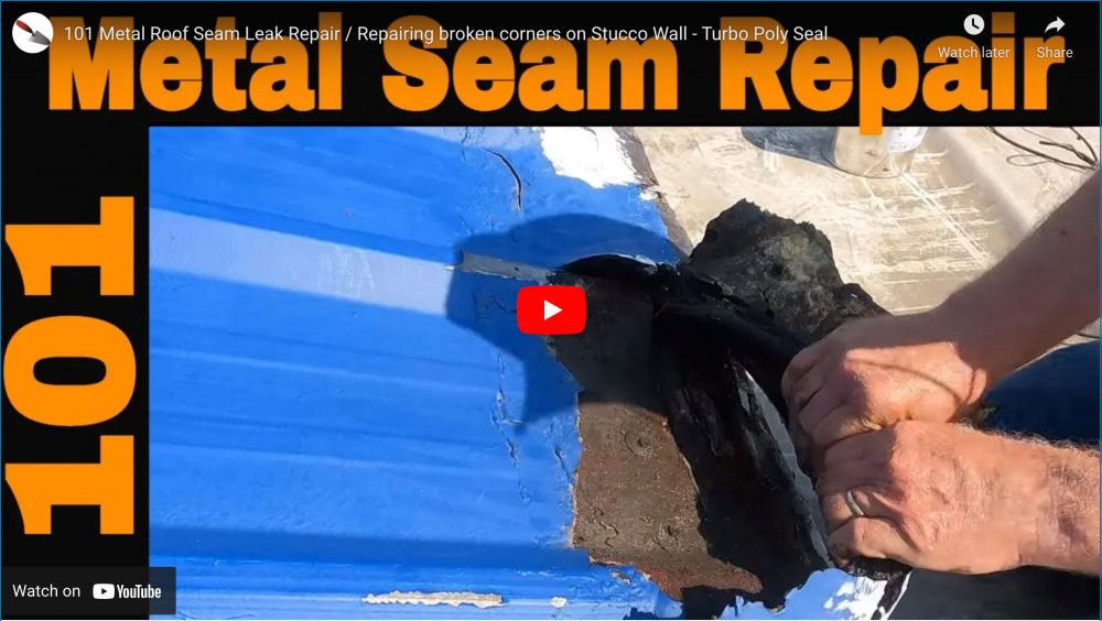 Metal Roof Seam Leak repair